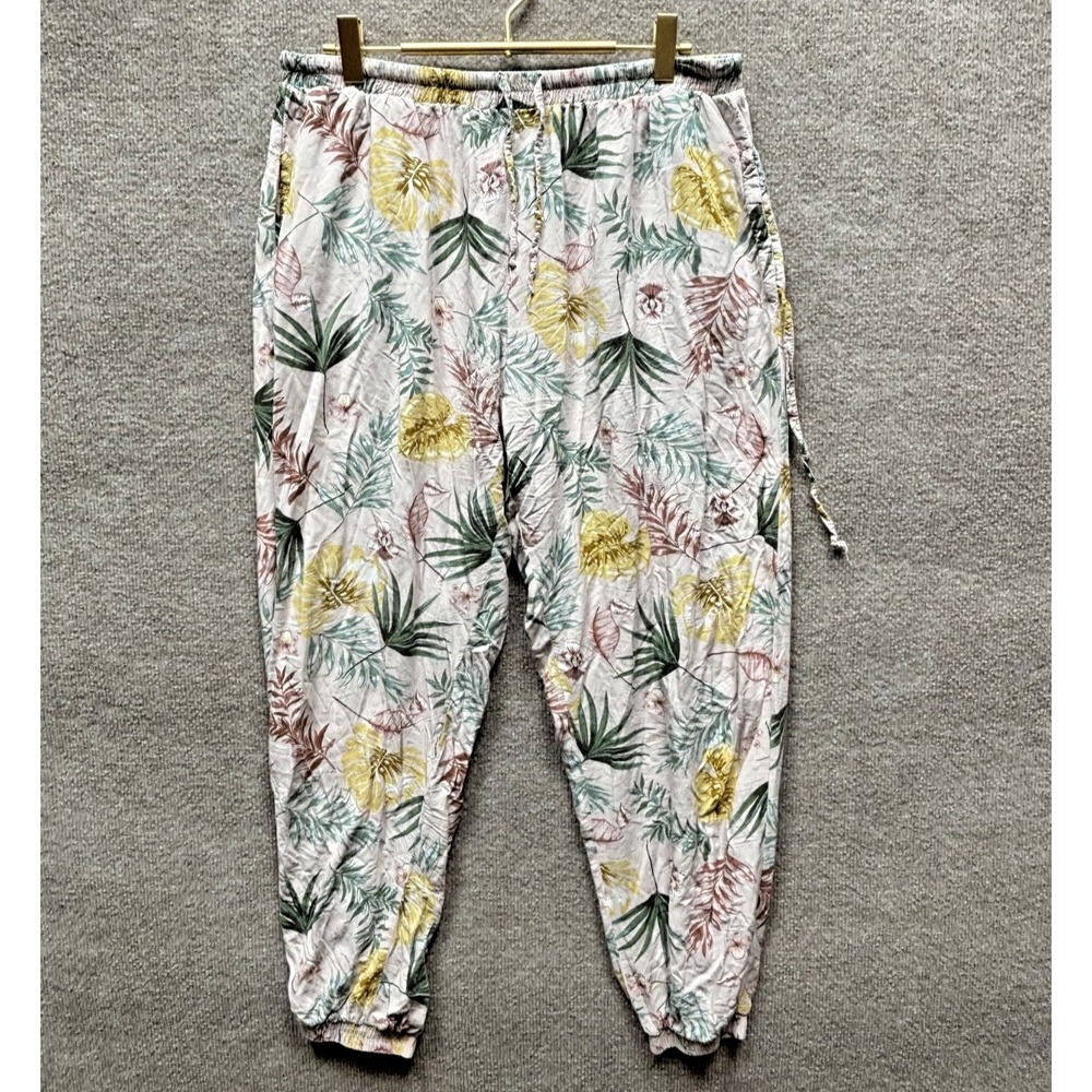 Buddha Bungalow Miami Jogger Harem Pants Unisex Adult Medium Pink Cotton EUC